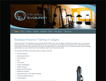 Tablet Screenshot of fitnessevolution.ca